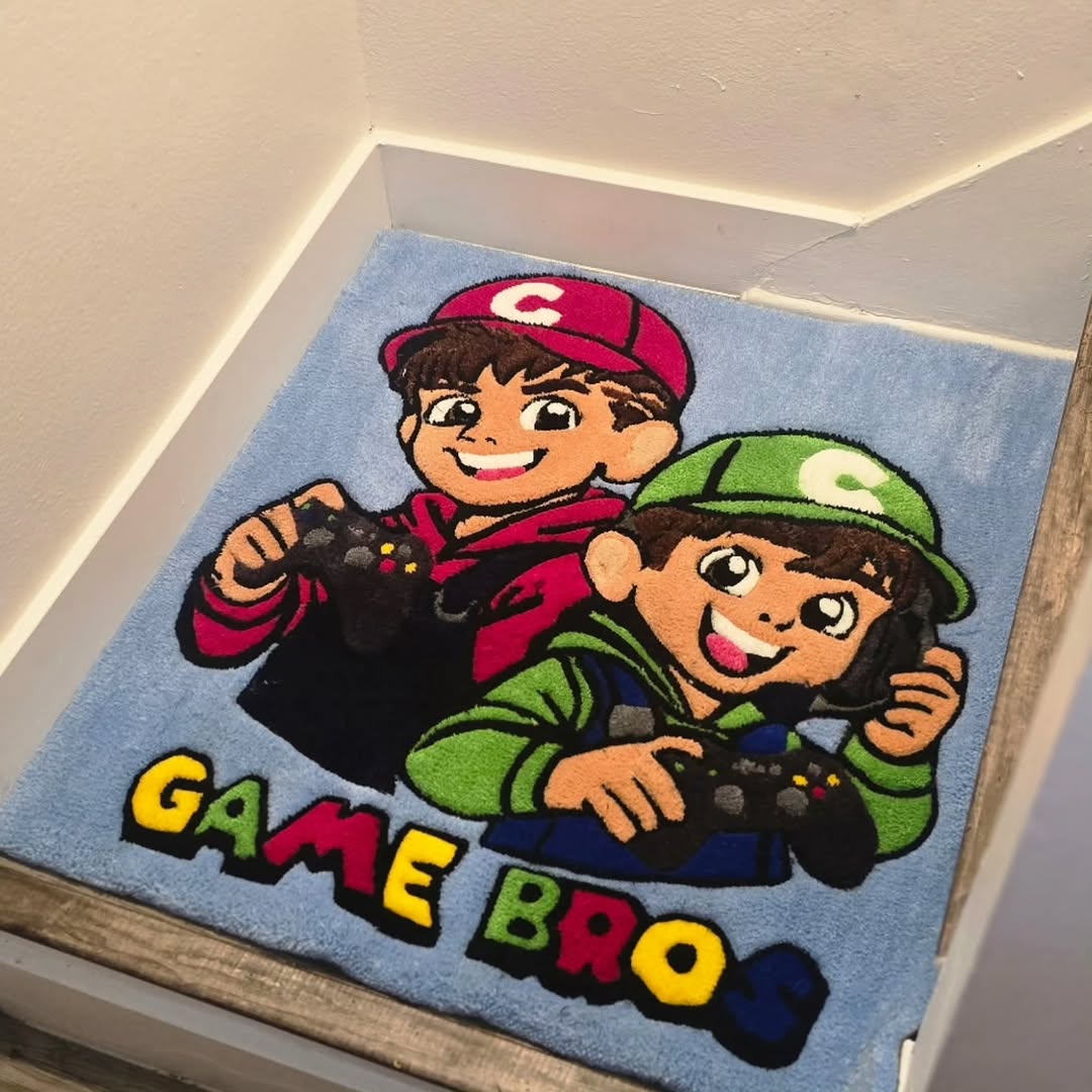 Custom gaming character rug