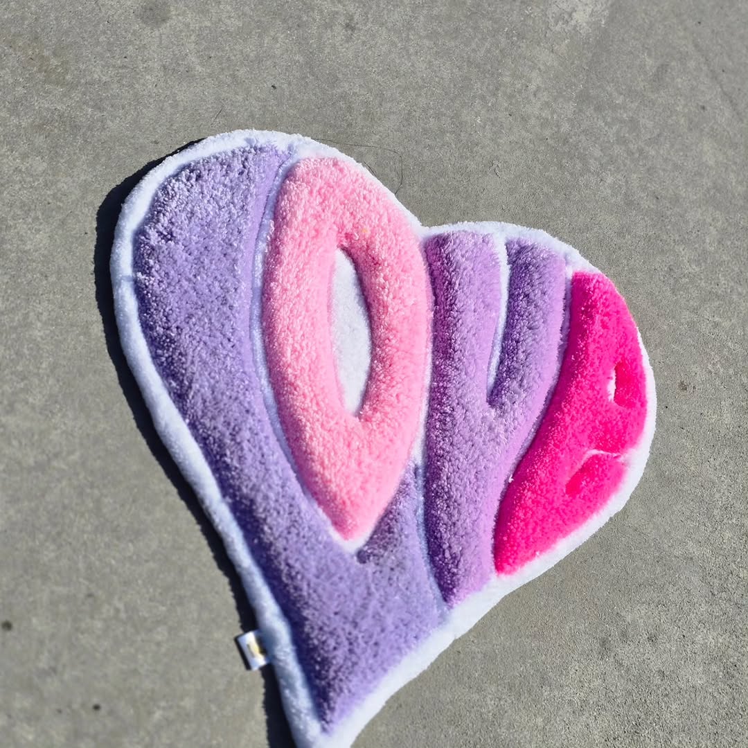 LOVE heart rug